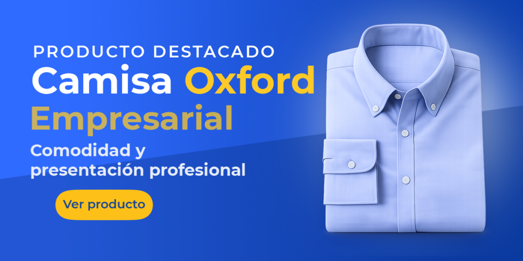 Camisa Oxford empresarial para dotación corporativa color azul Anyka Shop
