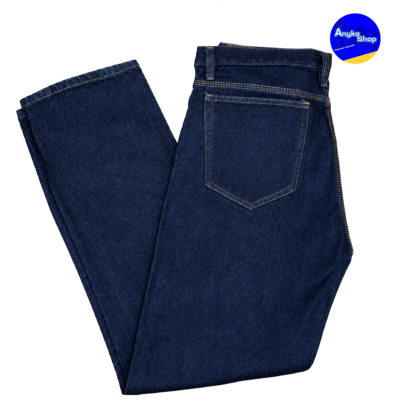 Pantalón dotación industrial hombre jeans rígido azul resistente trabajo